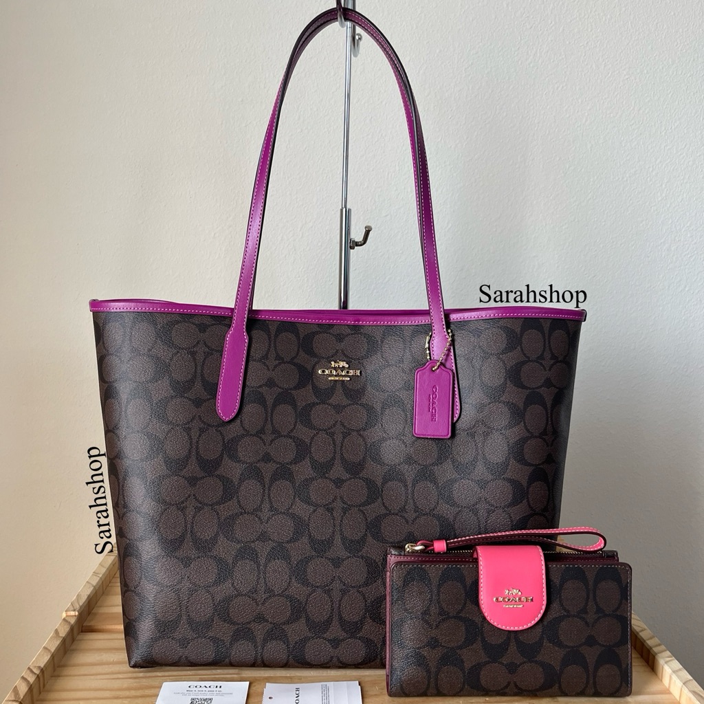 Coach Signature City Tote Set